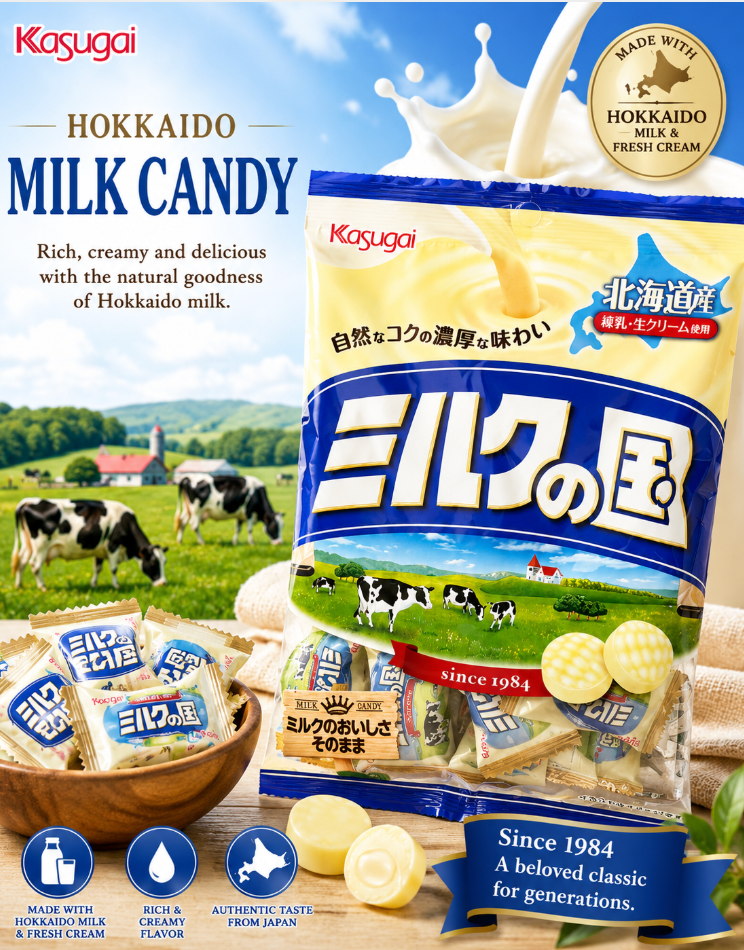 Kasugai Milk Candy