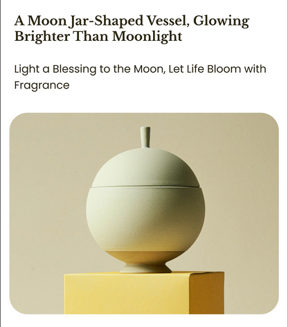 月亮罐  香薰蜡烛