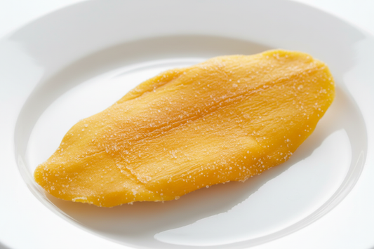 一片非常诱人可口的芒果干